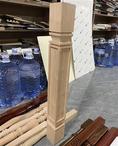 Gegnheil tré stiga Balusters Handrið Handrið