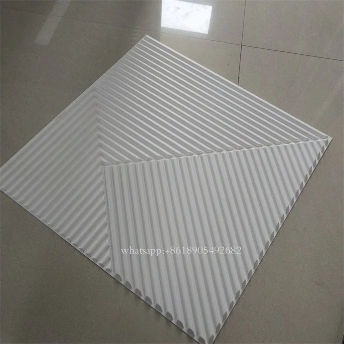 3D Golden Colour Pvc Wall Paneling